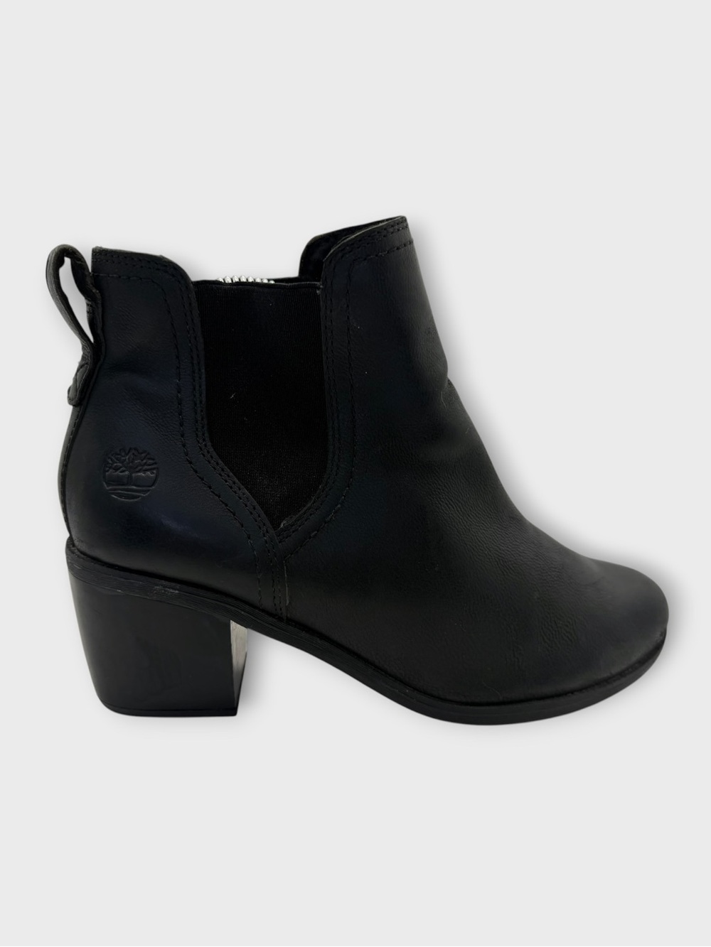 Timberland Brynlee Park Black Leather Chelsea Ankle Boots Size 7.5 Good Cond!